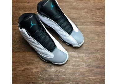 HOLOGRAM” WHITE AIR 414571-115 JORDAN MENS RETRO “BARONS 13 GREY 0829